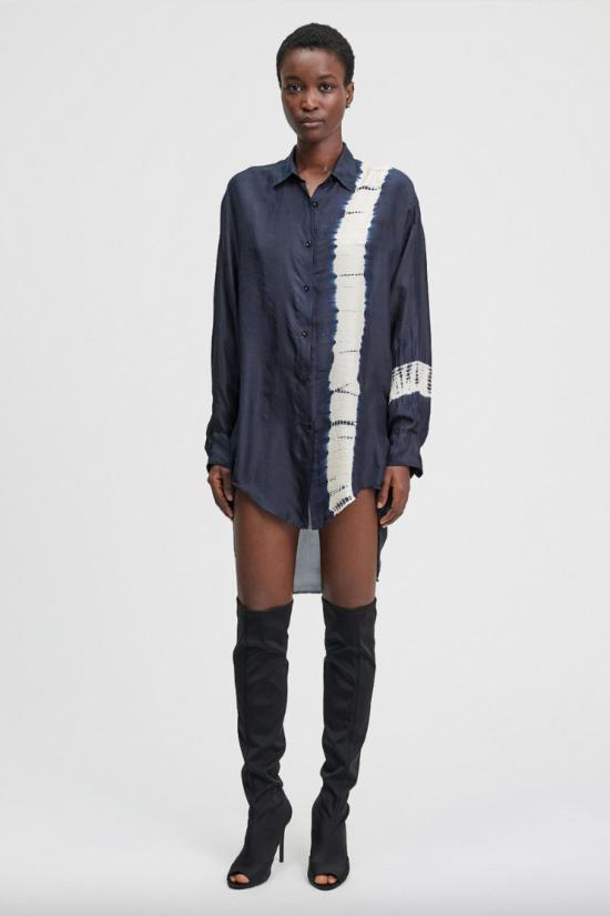  메드모아젤 블라우스 Mes Demoiselles Lidy 셔츠 블랙/화이트