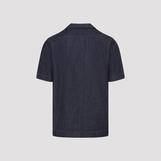  드리스 반 노튼 폴로 티셔츠 Dries Van Noten 칼톤 셔츠 인디고 - DRIES VAN NOTEN