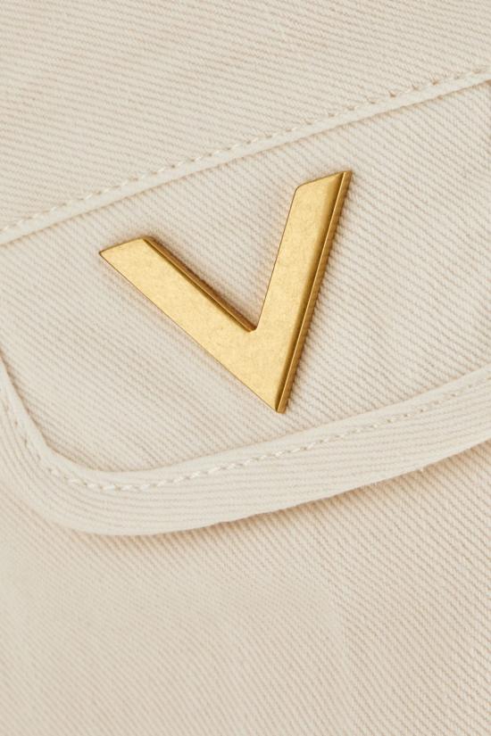  발렌티노 가라바니 데님 팬츠 Valentino Garavani 데님 진 Bianco - VALENTINO GARAVANI