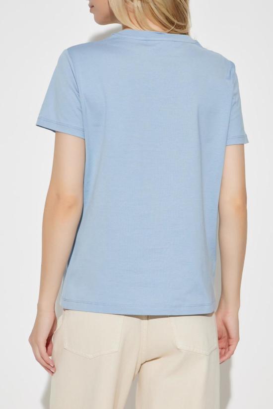  막스마라 반팔 티셔츠 막스 마라 파파이아 티셔츠 클리어 블루 - MAX MARA