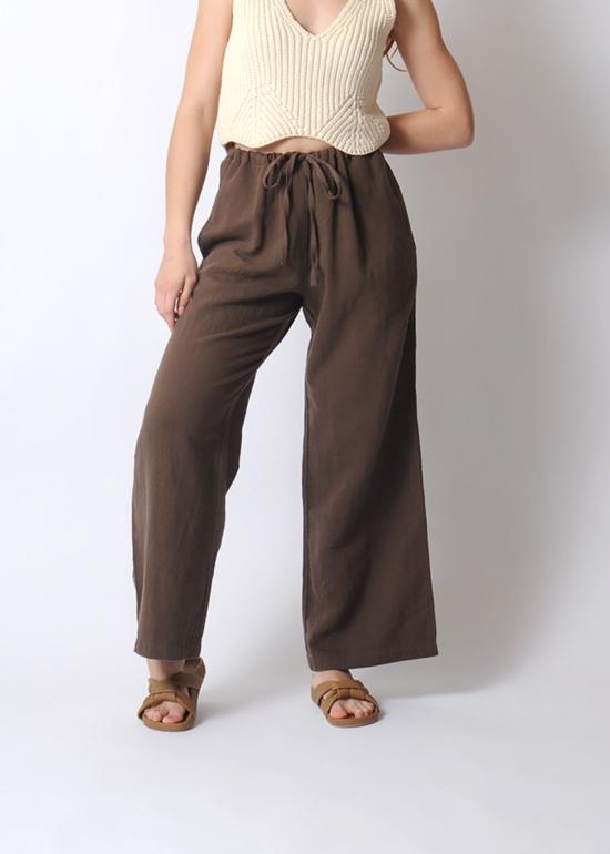  Conifer 스트레이트 팬츠 코니퍼 라운지 팬츠 코코아