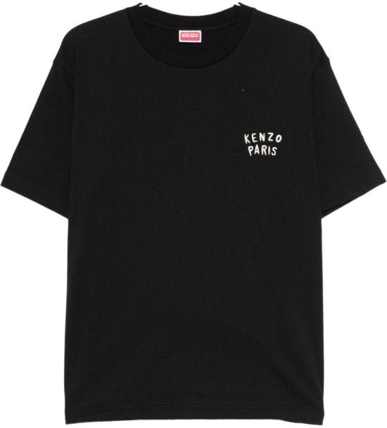 26SS 겐조 Boke Heart 오버사이즈 티셔츠 FG55TS4054SY99J BLACK
