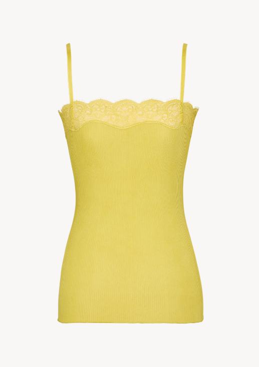 26SS 생로랑 민소매 티셔츠 859373Y37SM 3530 CHARTREUSE