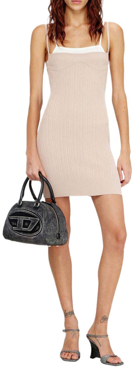 26SS 디젤 M-잔드라 니트 탱크 드레스 A208300WICK7AW BEIGE - DIESEL