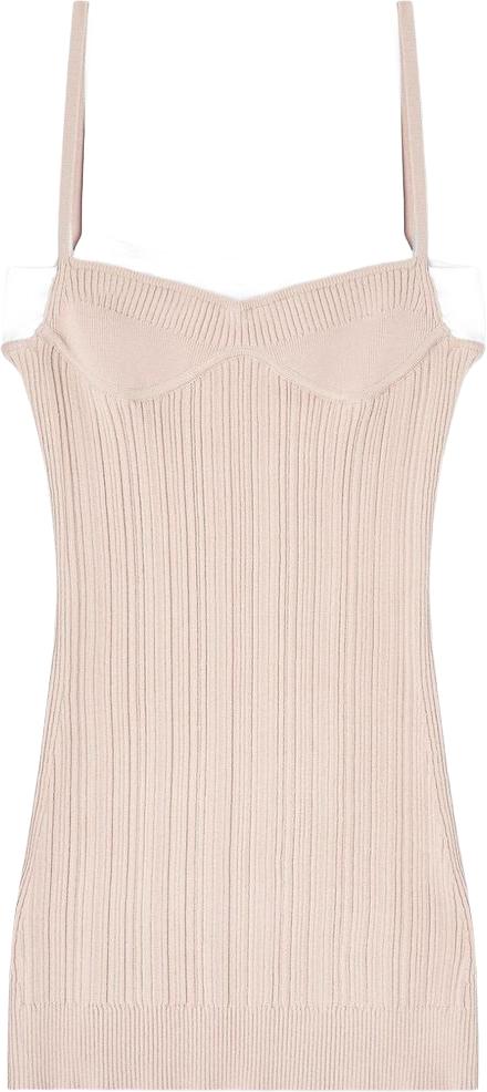 26SS 디젤 M-잔드라 니트 탱크 드레스 A208300WICK7AW BEIGE