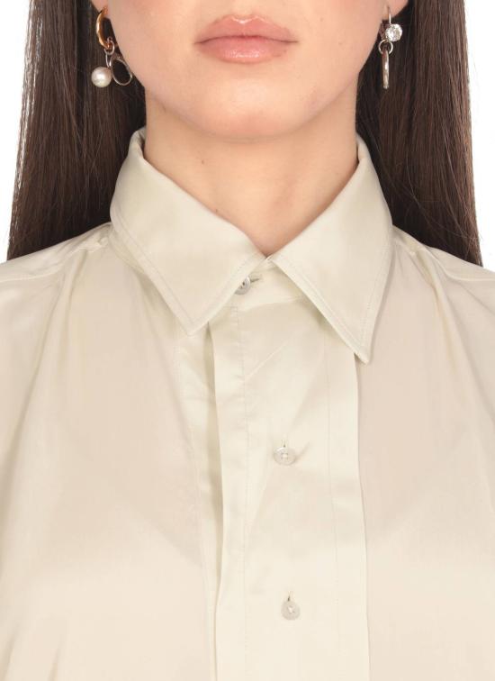  마르지엘라 셔츠 메종  포 스티치 셔츠 뉴트럴 - MAISON MARGIELA