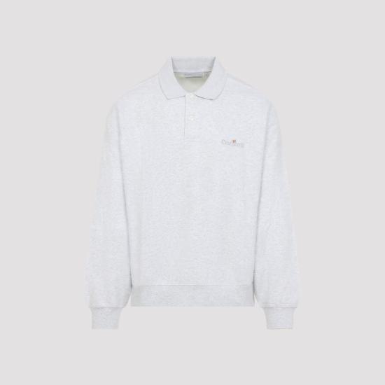 26SS 칼하트 WIP 라벨 폴로 스웨트셔츠 I036349482XX03 ASH HEATHER