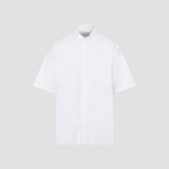 26SS 칼하트 WIP 숏슬리브 브랙스턴 셔츠 I0314540MGXX03 WHITE WHITE - CARHARTT WIP