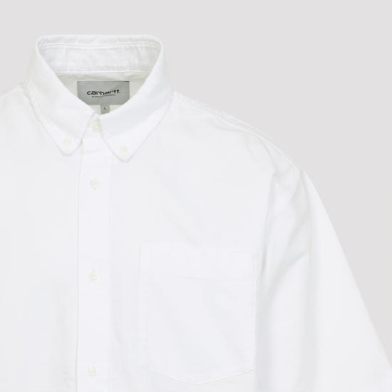 26SS 칼하트 WIP 숏슬리브 브랙스턴 셔츠 I0314540MGXX03 WHITE WHITE - CARHARTT WIP