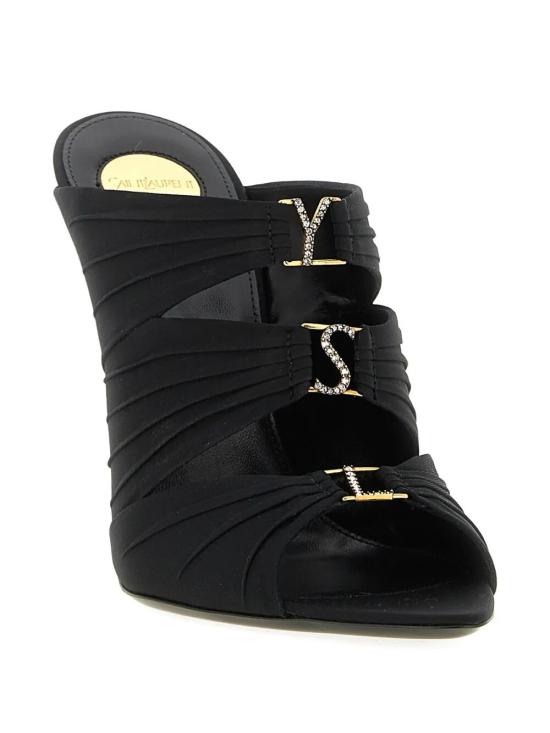 26SS 생로랑 샌들 859545 AAF4G 1097 NERO CRYSTAL - SAINT LAURENT