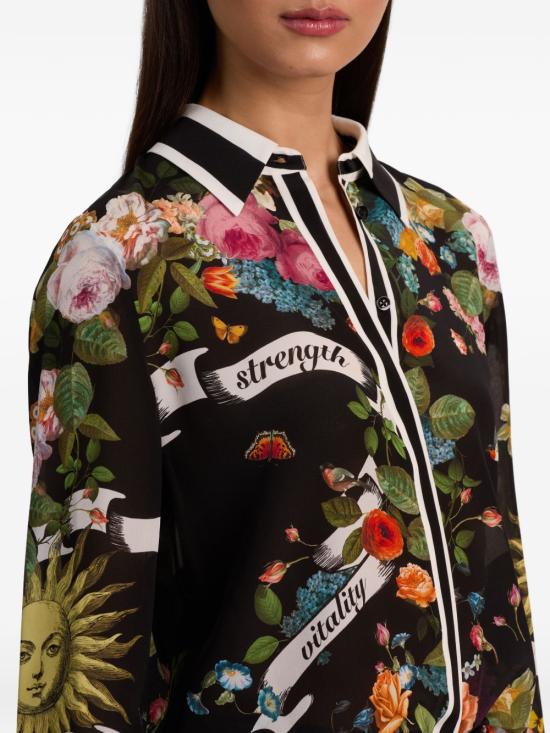 26SS 앨리스 앤 올리비아 셔츠 CC602P40016 F034 Black - ALICE & OLIVIA