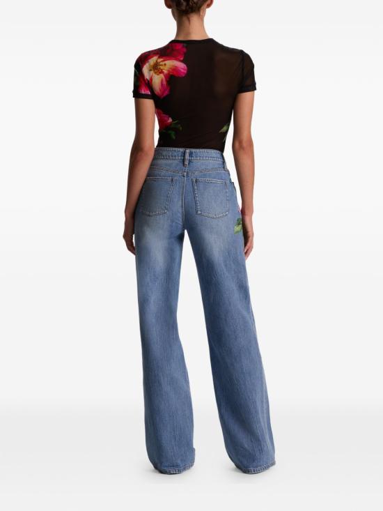 26SS 앨리스 앤 올리비아 데님 팬츠 CD602117118 P439 Clear Blue - ALICE & OLIVIA