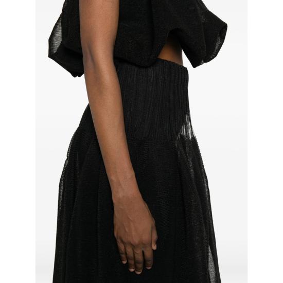 26SS 씨에프씨엘 미디 스커트 CF011KG023 199N BLACK - CFCL