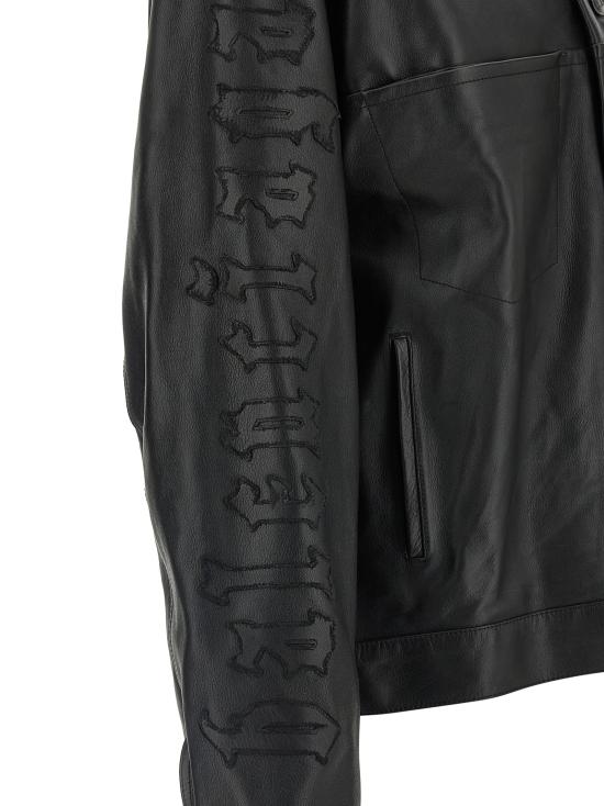 26SS 발렌시아가 가죽 자켓 856343TMS031000 Black - BALENCIAGA