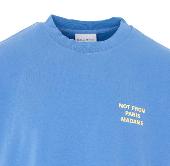 26SS 드롤드무슈 반팔 티셔츠 TS203 CO002ATBL Blue - DROLE DE MONSIEUR