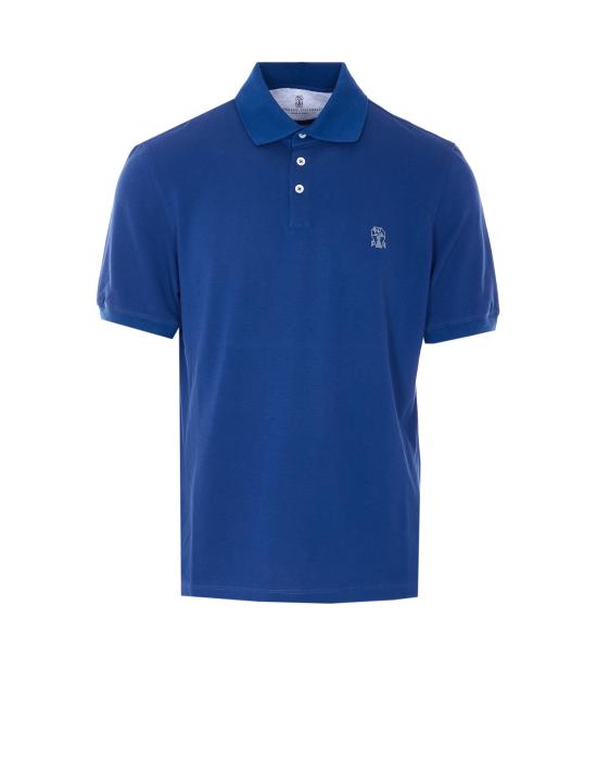 26SS 브루넬로 쿠치넬리 피케 폴로 셔츠 ME8548788 CPW89 Blue