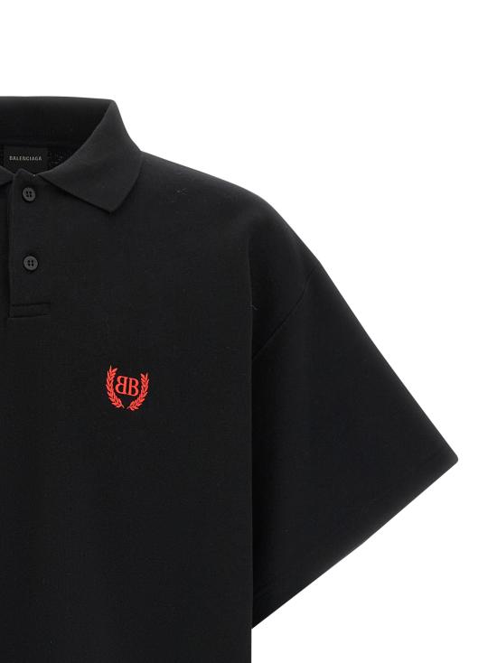 26SS 발렌시아가 폴로 티셔츠 862367TSVC61000 Black - BALENCIAGA