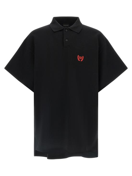 26SS 발렌시아가 폴로 티셔츠 862367TSVC61000 Black