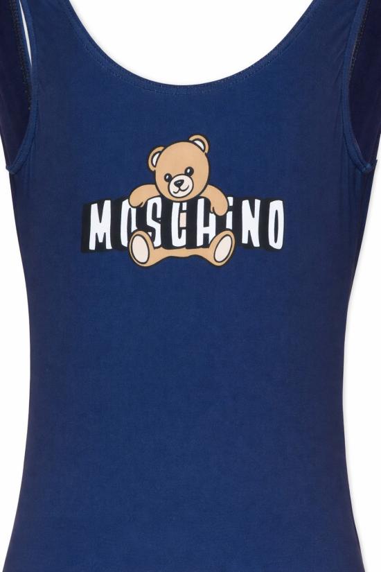 26SS [키즈] 모스키노 원피스 수영복 H2L00B LKA11 40016 BLUE - MOSCHINO