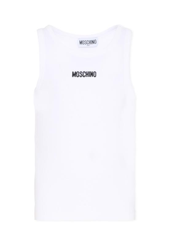 26SS [키즈] 모스키노 티셔츠 HAM06M LBA39 10101 WHITE