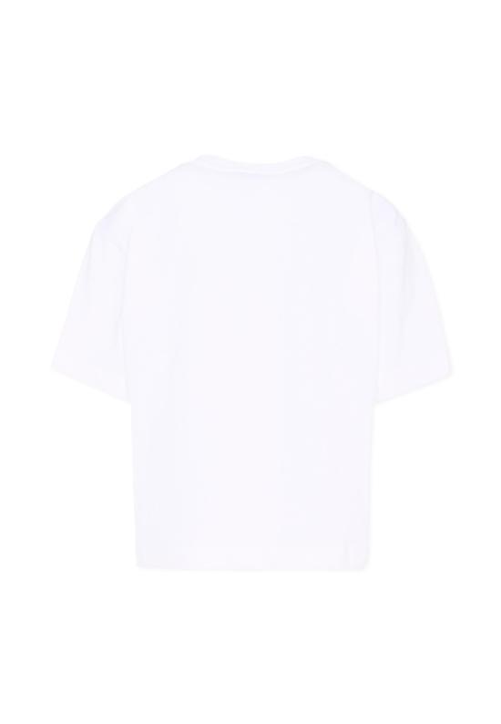 26SS [키즈] 모스키노 티셔츠 HUM05K LAA23 10101 WHITE - MOSCHINO