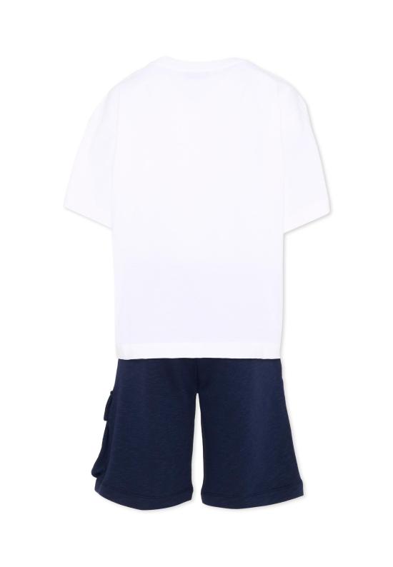 26SS [키즈] 모스키노 오버롤 HUG00W LCA88 83240 MULTICOLOR - MOSCHINO