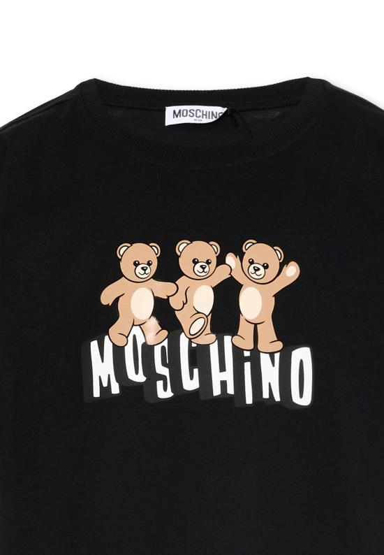 26SS [키즈] 모스키노 오버롤 HUG00W LCA88 60100 BLACK - MOSCHINO