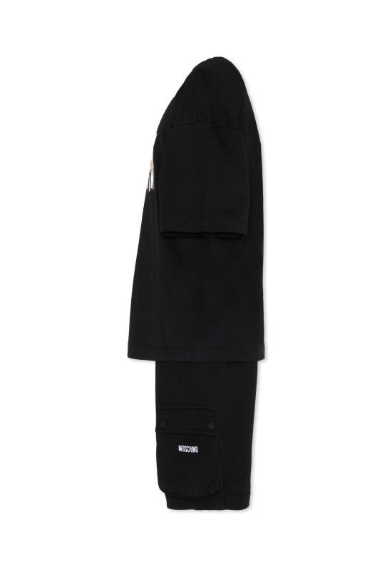 26SS [키즈] 모스키노 오버롤 HUG00W LCA88 60100 BLACK - MOSCHINO