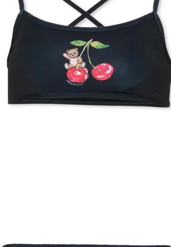 26SS [키즈] 모스키노 비키니 HGL00E LKA11 60100 BLACK - MOSCHINO