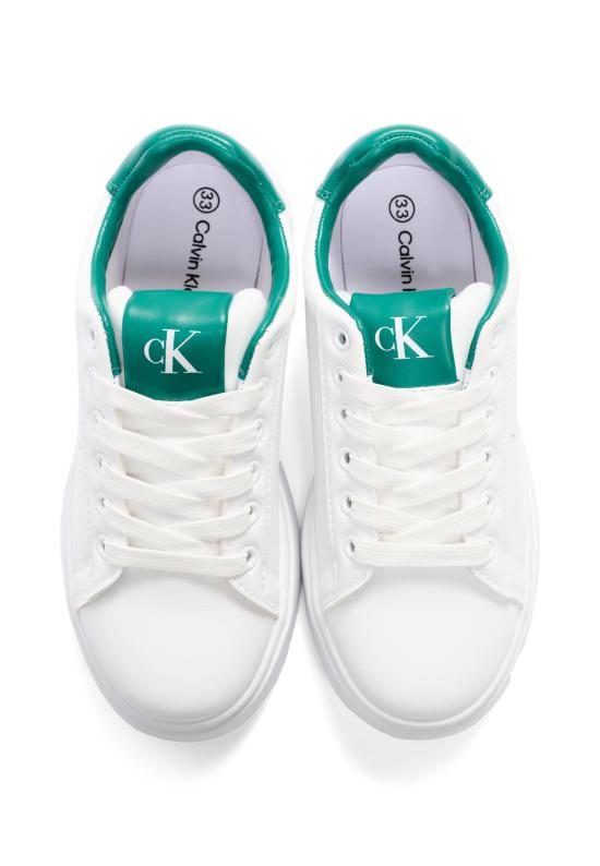 26SS [키즈] 캘빈클라인 스니커즈 V3X9 83301 1355X165 WHITE - CALVIN KLEIN