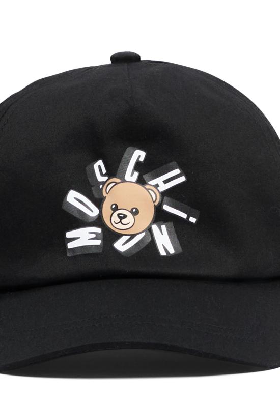 26SS [키즈] 모스키노 모자 HVX01N LOA00 60100 BLACK - MOSCHINO