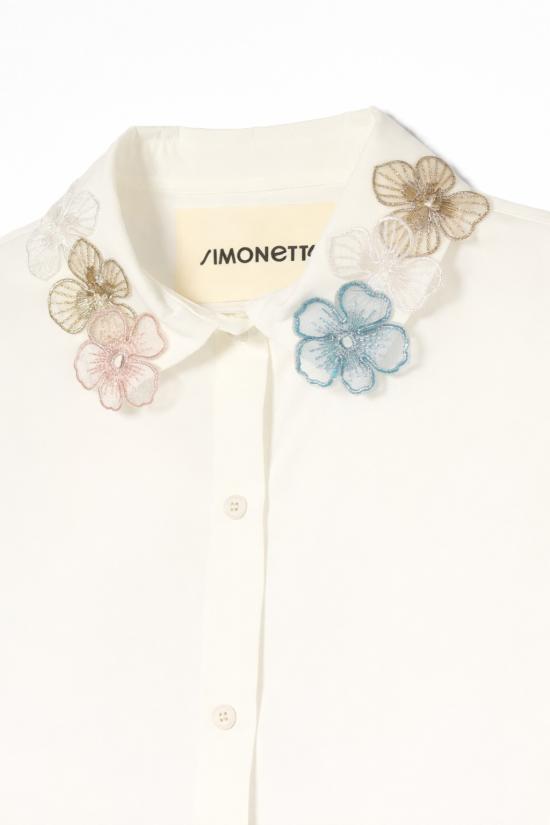 26SS [키즈] 시모네타 셔츠 SY5A20 P0013 101MC IVORY - SIMONETTA