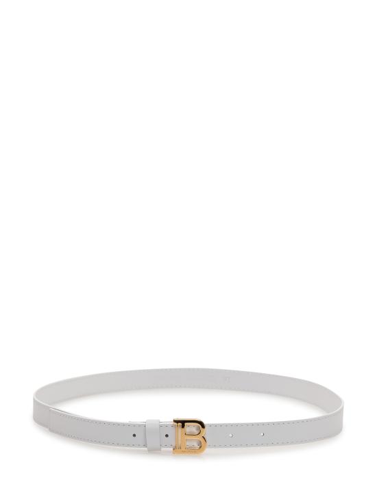 26SS [키즈] 발망 가죽 벨트 BY0C01Z1371 100OR WHITE GOLD