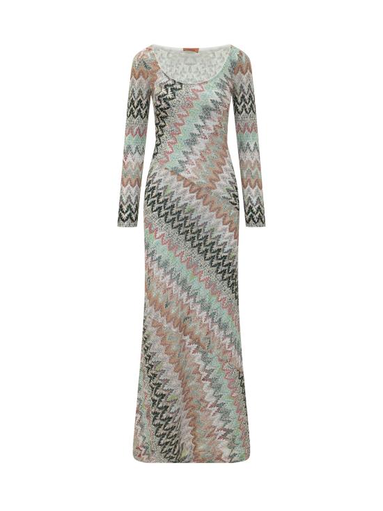 26SS 미소니 롱 원피스 DS26SG1JBR014Z SM9Y4 WHT PINK LGHBLU