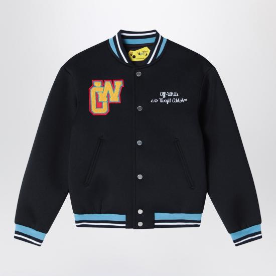 26SS [키즈] 오프화이트 자켓 OBEH001S26FAB001 Black