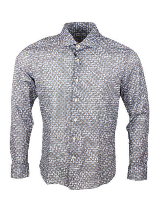 26SS 손리사 긴팔 셔츠 FJ15BTJ1041 Brown blu