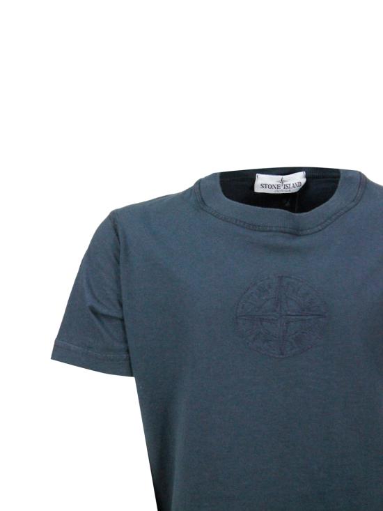 26SS [키즈] 스톤 아일랜드 티셔츠 L1S162100007S0050 V0020 Blue - STONE ISLAND