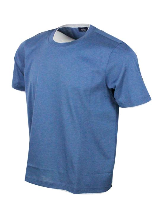 26SS 발바 반팔 티셔츠 6052373711 584 Blue - BARBA