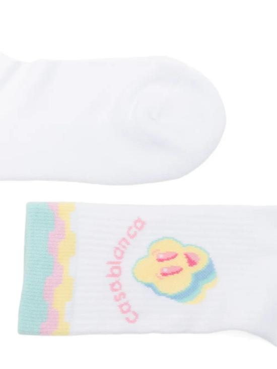 26SS 카사블랑카 양말 A SP26 ACC 010 04 WHITE MINT - CASABLANCA