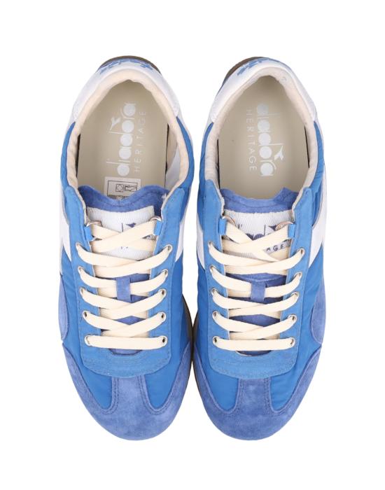 26SS 디아도라 헤리티지 스니커즈 Diadora Equipe Vela SW 나일론 & 스웨이드 스니커즈 - Blue Reflex 201 182806 - DIADORA HERITAGE