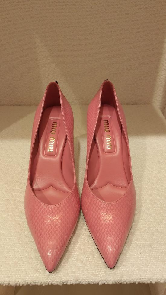 25FW 미우미우 힐/펌프스 5I546E0XPF0442 F A085 Pink - MIU MIU