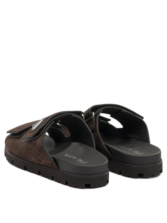 26SS 프라다 스웨이드 밴드 샌들 2X3129054F0003 F G000 Black - PRADA