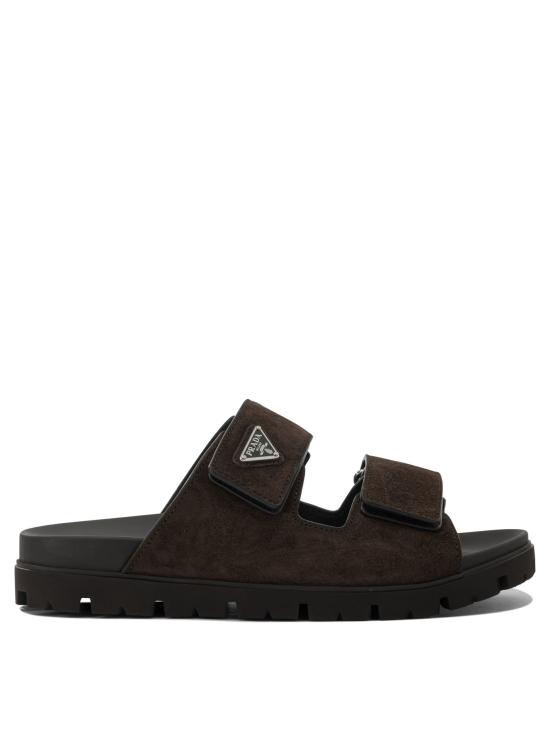 26SS 프라다 스웨이드 밴드 샌들 2X3129054F0003 F G000 Black