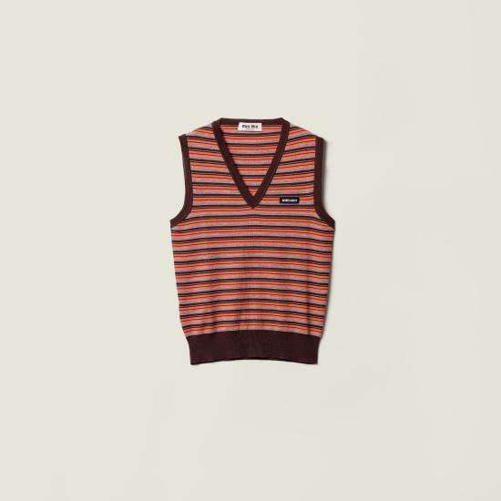 26SS 미우미우 스웨터 MMV3371844F0049 S OOO Orange