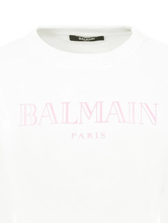 25SS [키즈] 발망 트레이닝 상의 BW4A20Z0114 100RS - BALMAIN