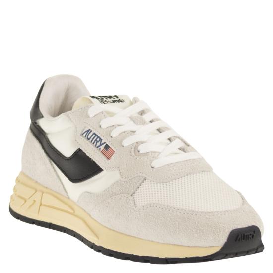 26SS 오트리 릴윈드 로우 나일론 스웨이드 스니커즈 WWLM WHITE BLACK - AUTRY