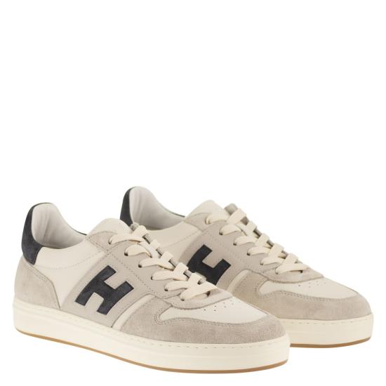 26SS 호간 스니커즈 HXM6680FZ00UHC CREAM BLUE - HOGAN