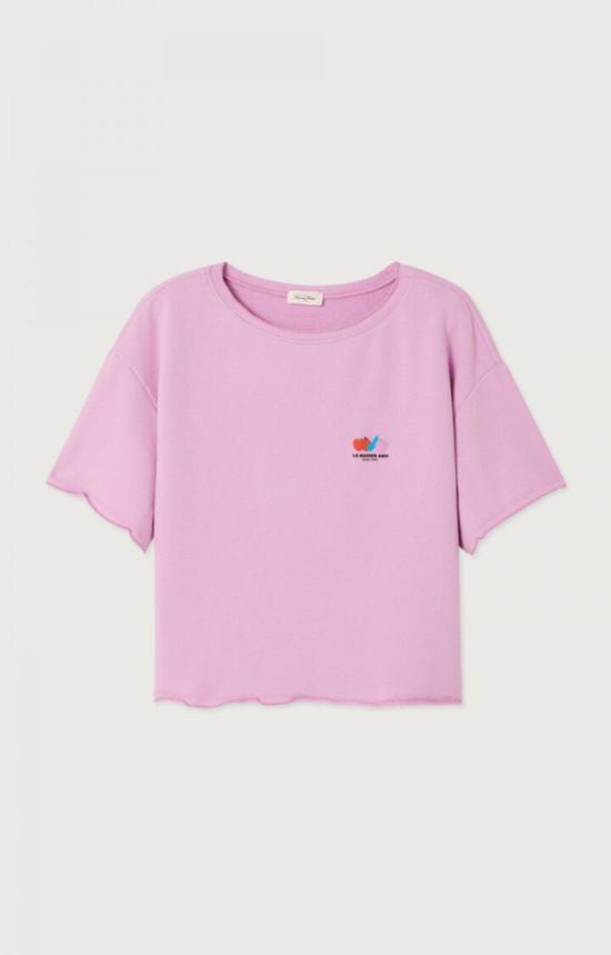  아메리칸 빈티지 반팔 티셔츠 아투바이 티셔츠 오키드