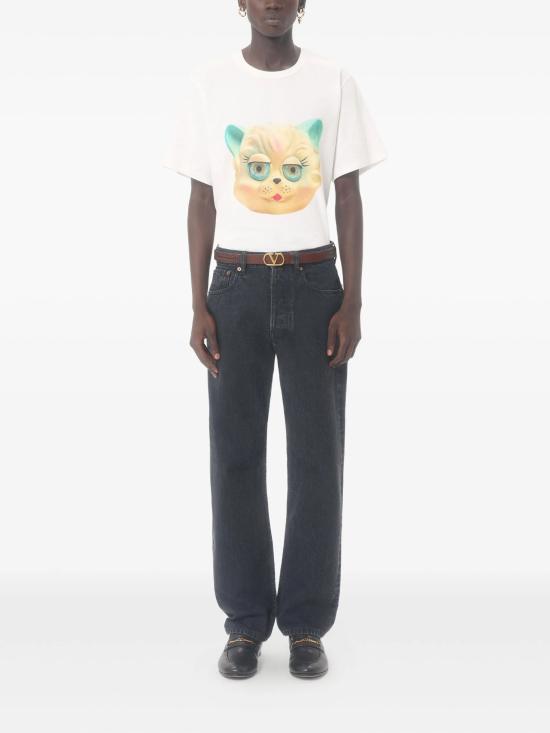 26SS 발렌티노 가라바니 반팔 티셔츠 8V3MG16PBD0 A03 White - VALENTINO GARAVANI