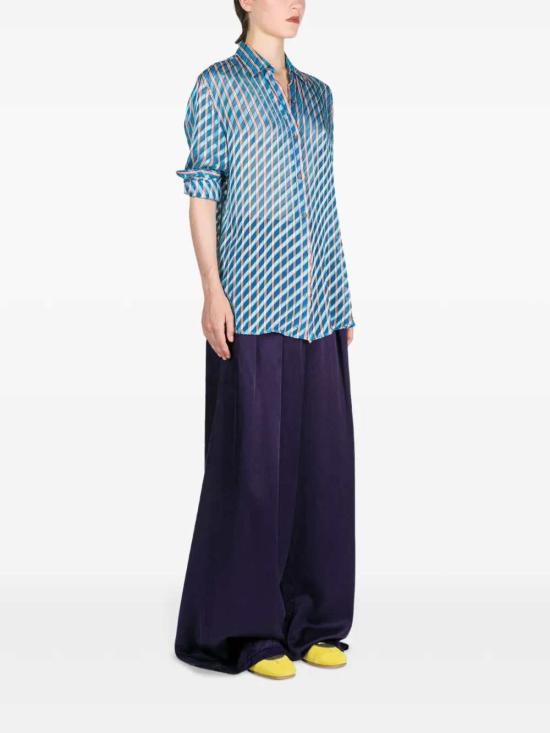 26SS 드리스 반 노튼 블라우스 2611307423149 TURQUOISE 503 - DRIES VAN NOTEN